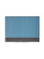 Aluminum Frame Non-Magnetic Glass Dry Erase Board, White, Blue, 47" x 35", 4 x 3, Blue, 47" X 35" Size, Set of 1, 843463131955