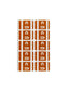 AlphaZ® ACCS Color Coded Alphabetic Labels - Sheets, Dark Brown Color, 1" X 1-5/8" Size, Set of 100, 086486671910