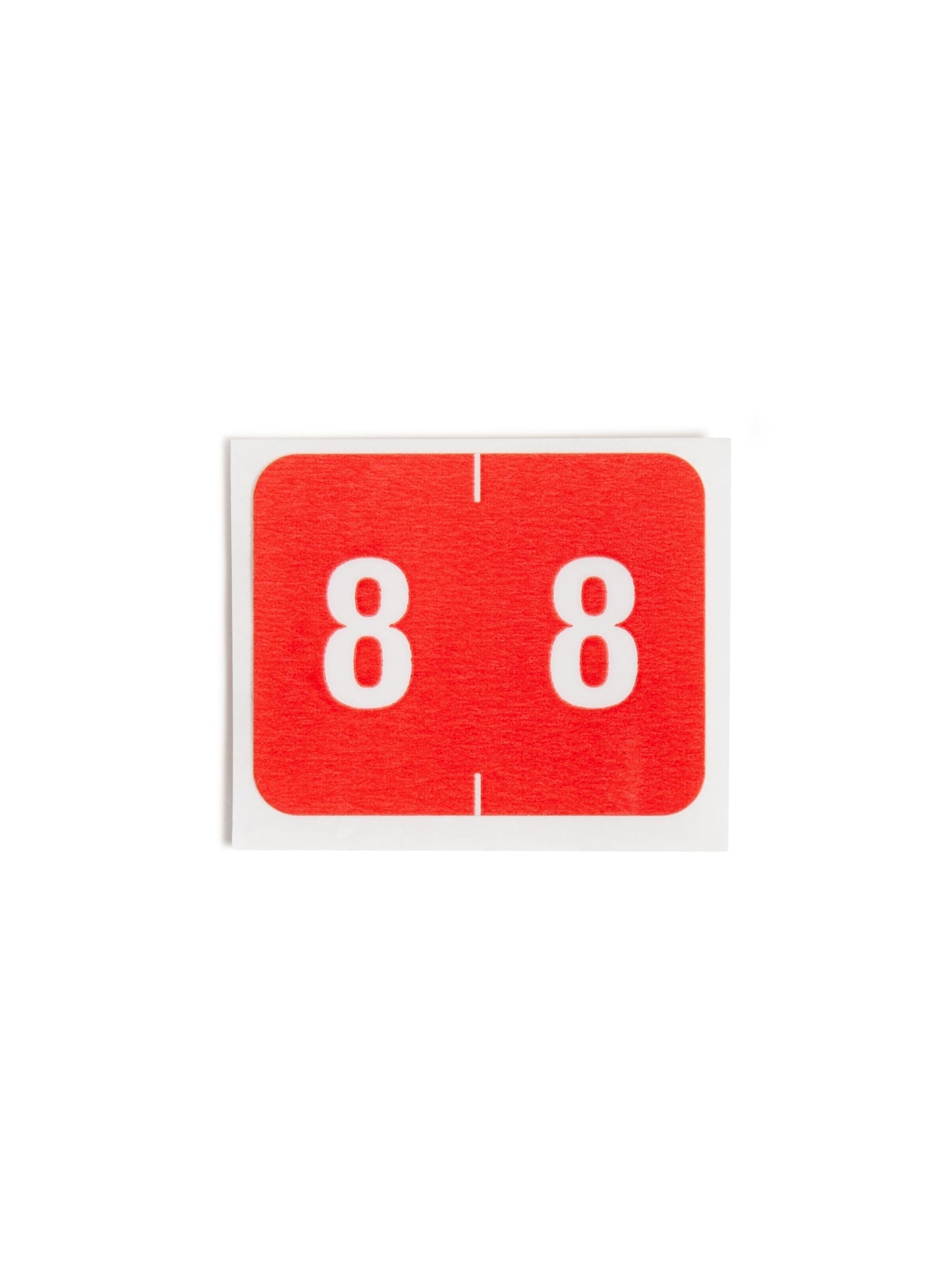 DCCRN Color-Coded Numeric Labels - Rolls, Red Color, 1-1/4" X 1" Size, Set of 1, 086486673488