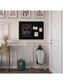 Decor Frame Magnetic Chalkboard, White, Black, 40" x 30", 4 x 3, Black, 40" X 30" Size, Set of 1, 817894029167