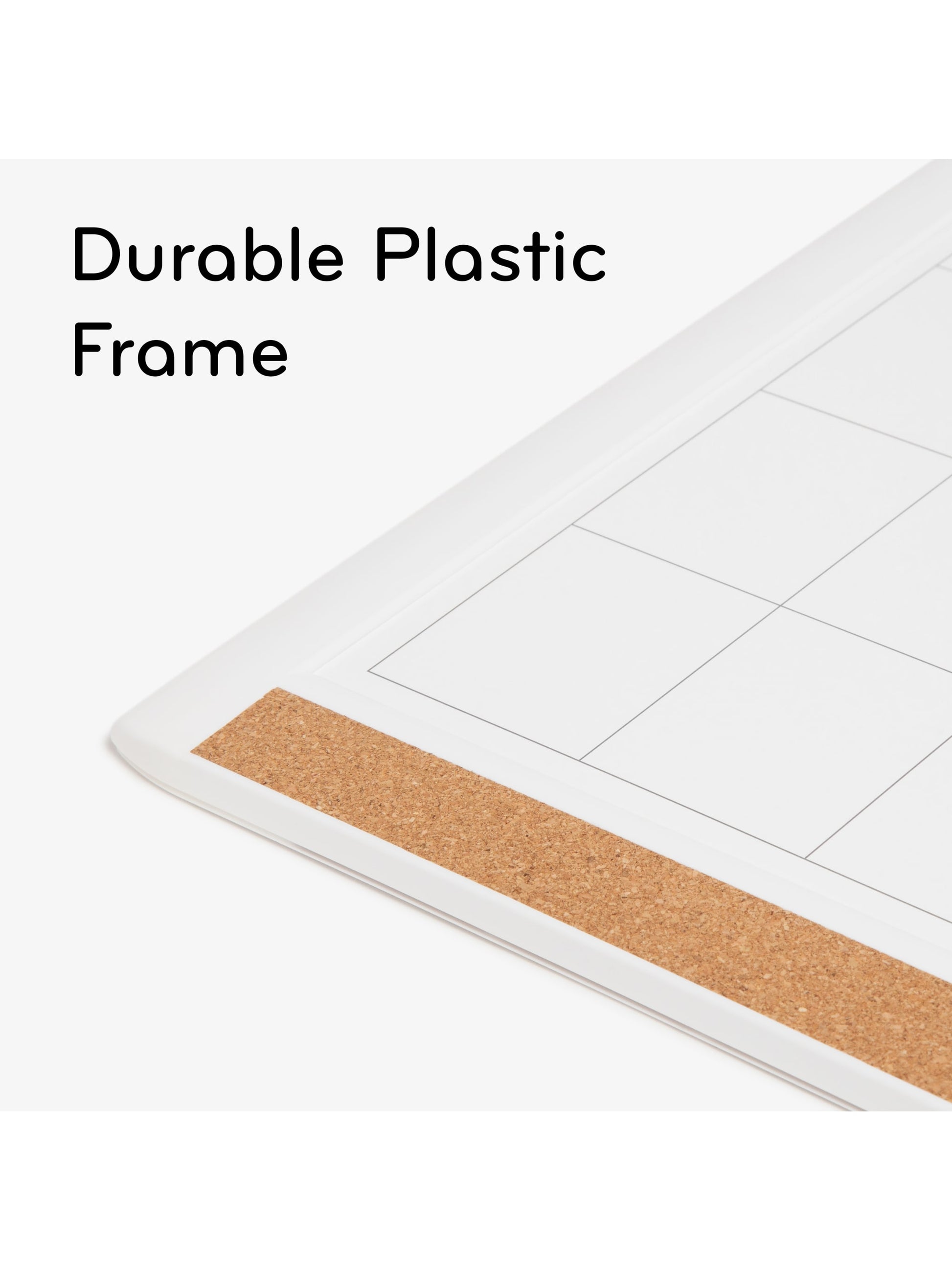 Mod PinIt Frame Dry Erase Calendar Board, Pinit Frame, White, White, 2" x 1", 2' or smaller, White, 2" X 1" Size, Set of 1, 812296024376