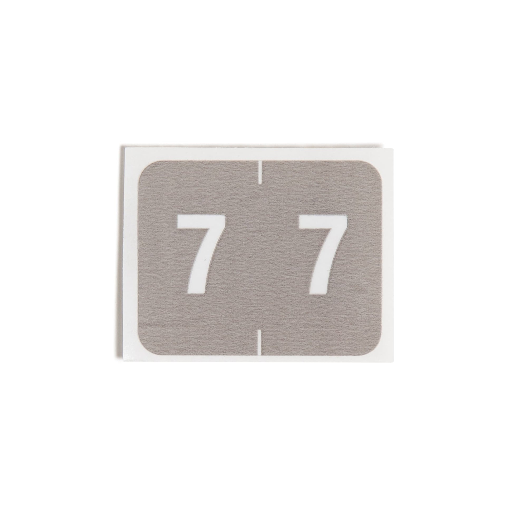 DCCRN Color-Coded Numeric Labels - Rolls, Gray Color, 1-1/4" X 1" Size, Set of 500, 086486673471