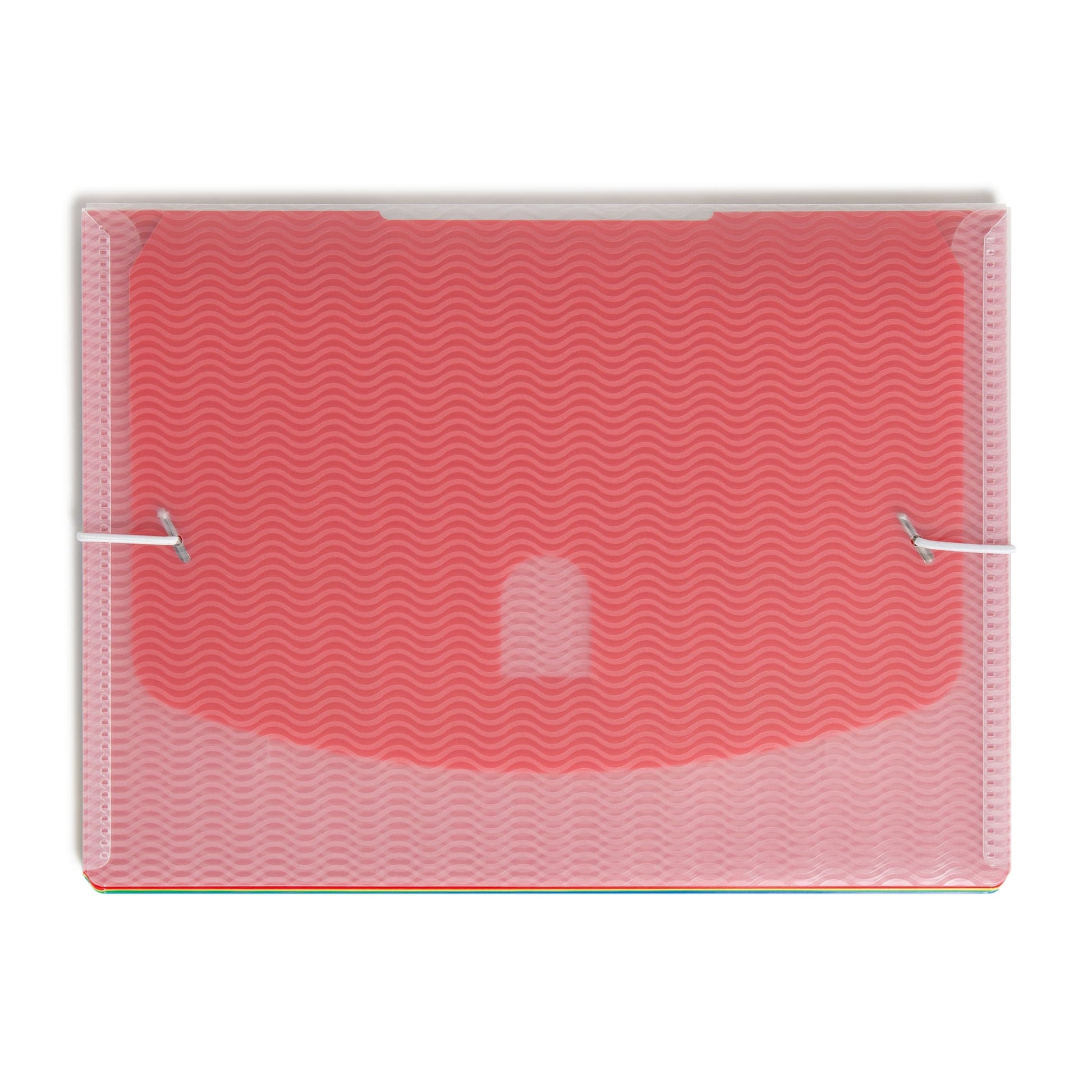 Cascading Wall Organizer, 4 Pockets, 4 Dividers, Assorted Colors Color, Letter Size, 086486920506