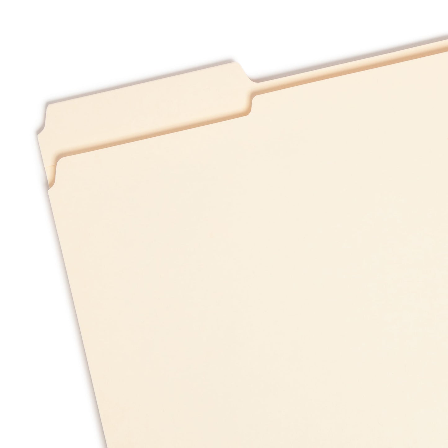 Heavy Duty Reinforced Tab File Folders, 1/3-Cut Tab, Manila Color, Letter Size, Set of 100, 086486104340