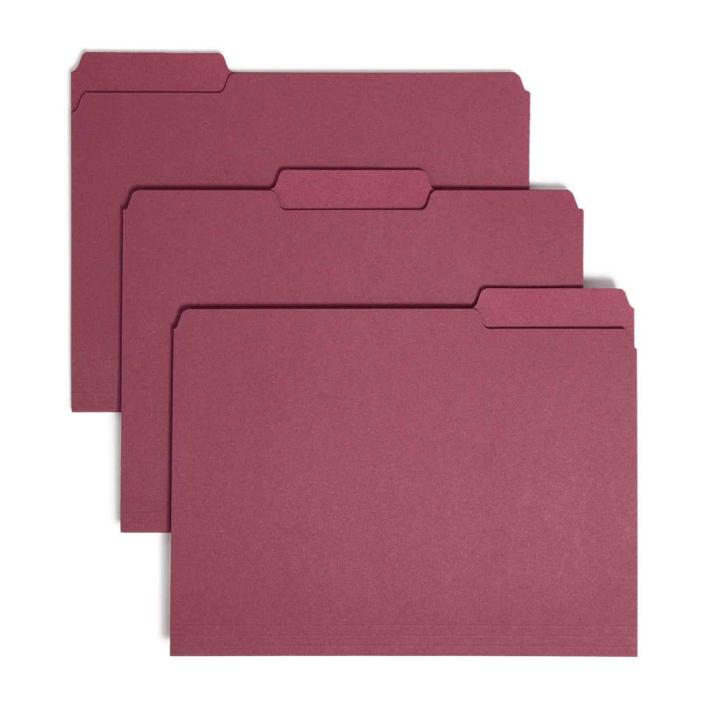 Interior File Folders, Maroon Color, Letter Size, Set of 100, 086486102759