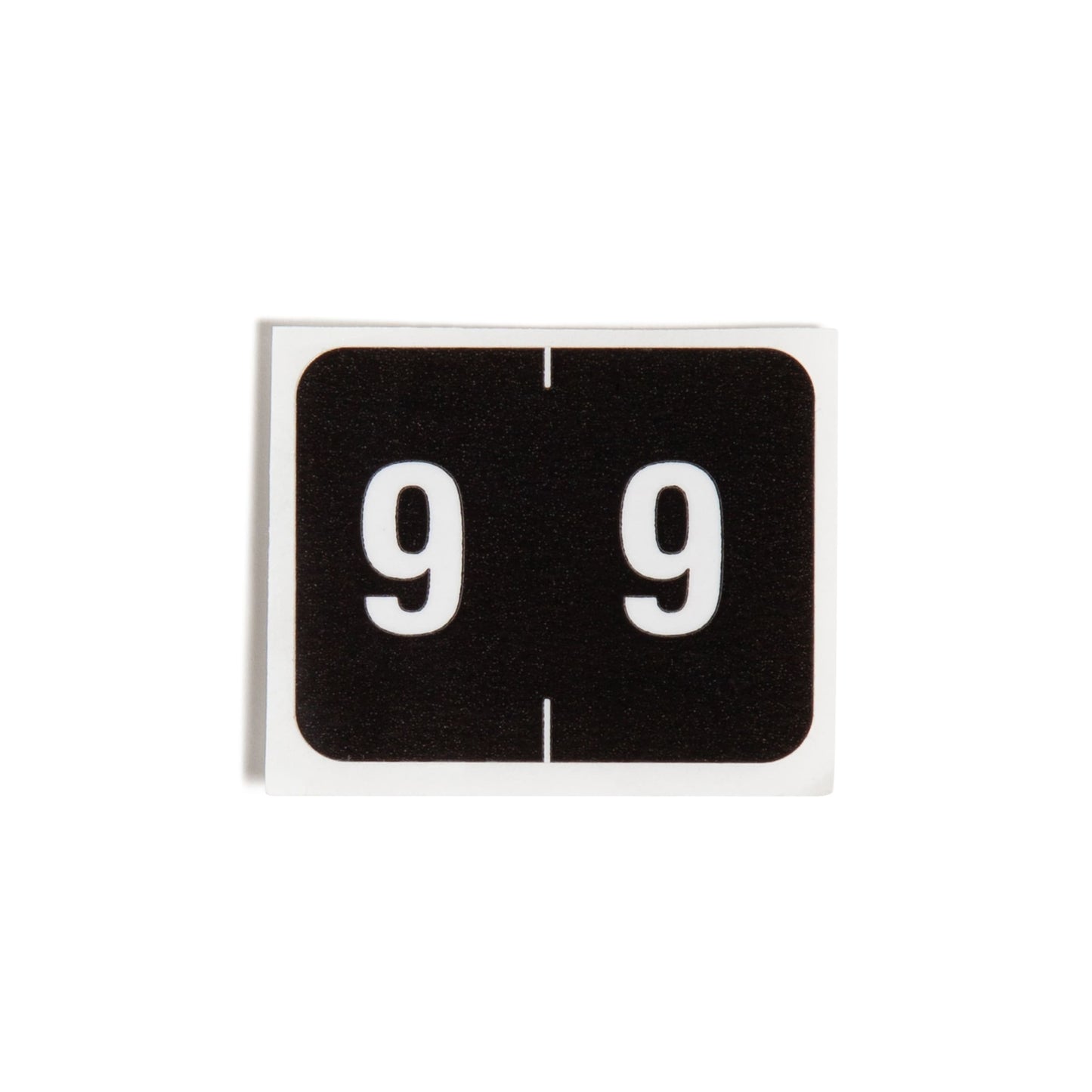 DCCRN Color-Coded Numeric Labels - Rolls, Black Color, 1-1/4" X 1" Size, Set of 500, 086486673495