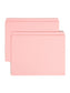 Reinforced Tab File Folders, Straight-Cut Tab, Pink Color, Letter Size, Set of 100, 086486126106