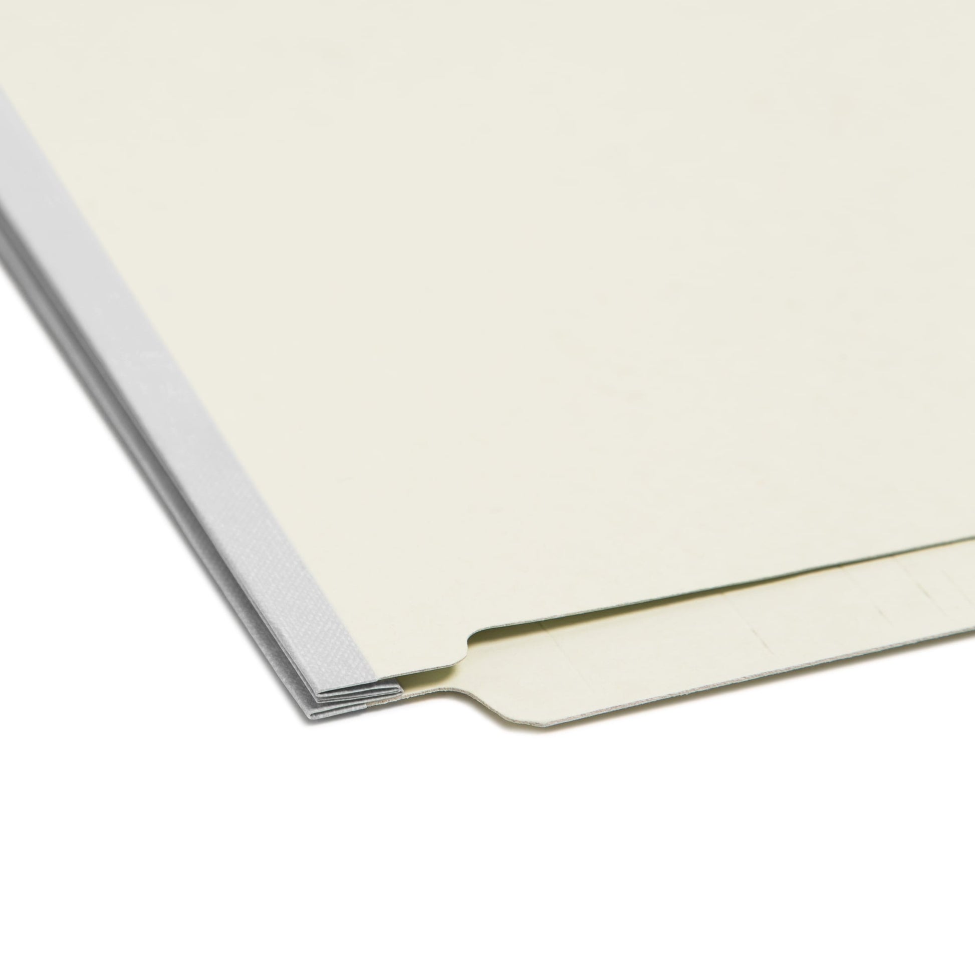 SafeSHIELD®  Pressboard End Tab Fastener File Folders, Straight-Cut Tab, 1 inch Expansion, Gray/Green Color, Legal Size, Set of 25, 086486377058