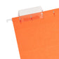 Standard Hanging File Folders with 1/5-Cut Tabs, Orange Color, Letter Size, Set of 25, 086486640657