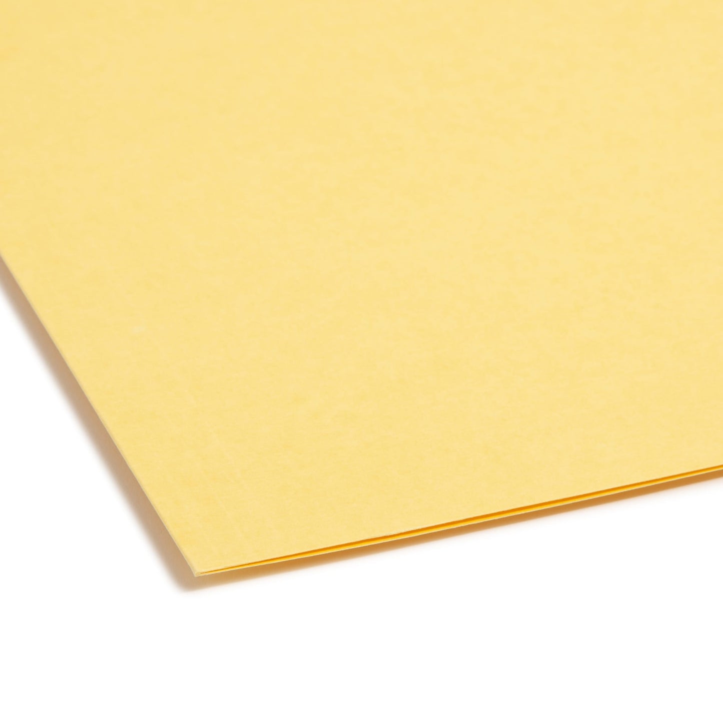 100% Recycled Reinforced Tab Fastener File Folders, Yellow Color, Letter Size, Set of 50, 086486129411