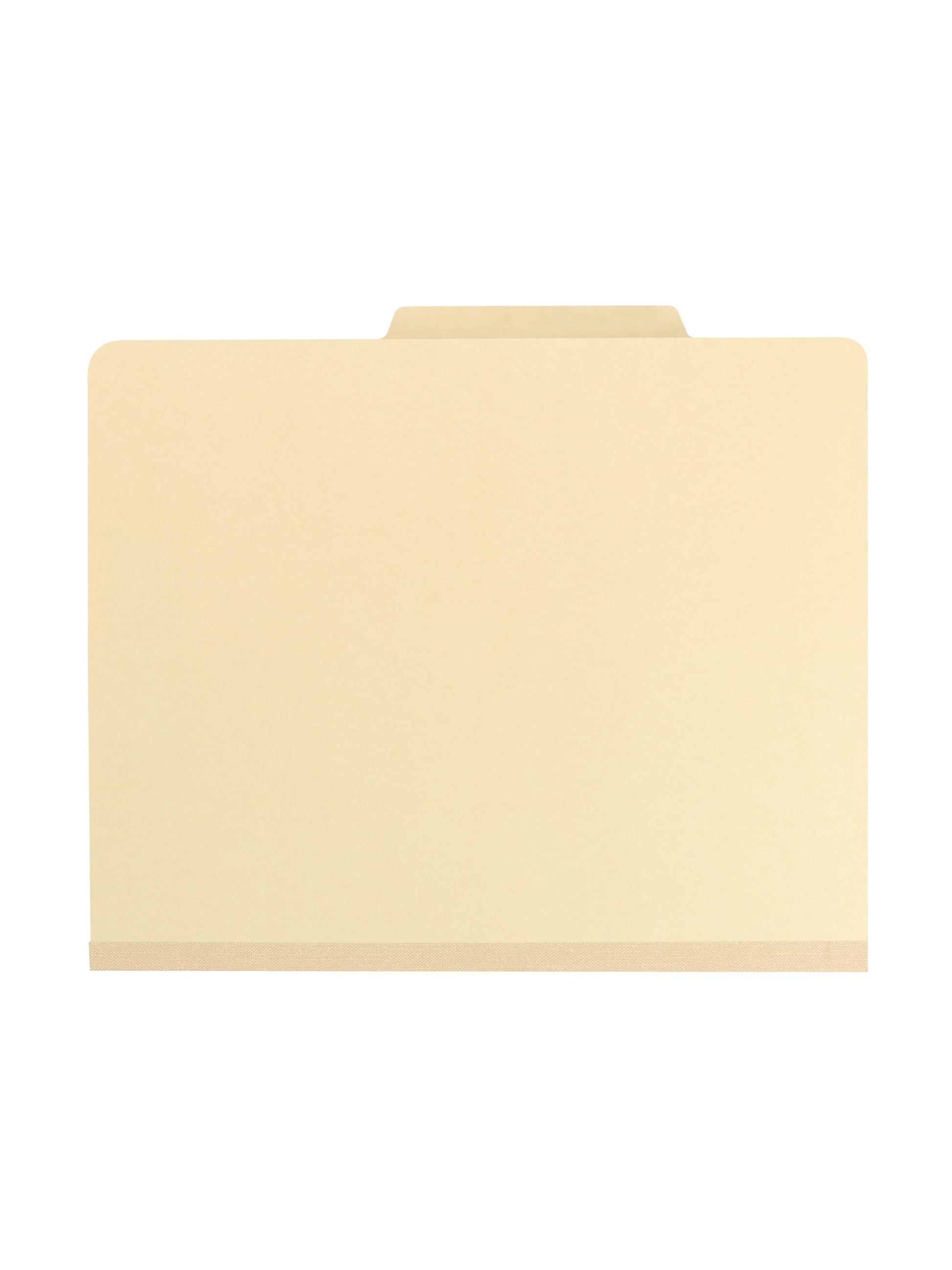 Classification File Folders, 1 Divider, 2 inch Expansion, Manila Color, Letter Size, Set of 4, 086486137065