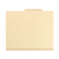 Classification File Folders, 1 Divider, 2 inch Expansion, Manila Color, Letter Size, Set of 4, 086486137065