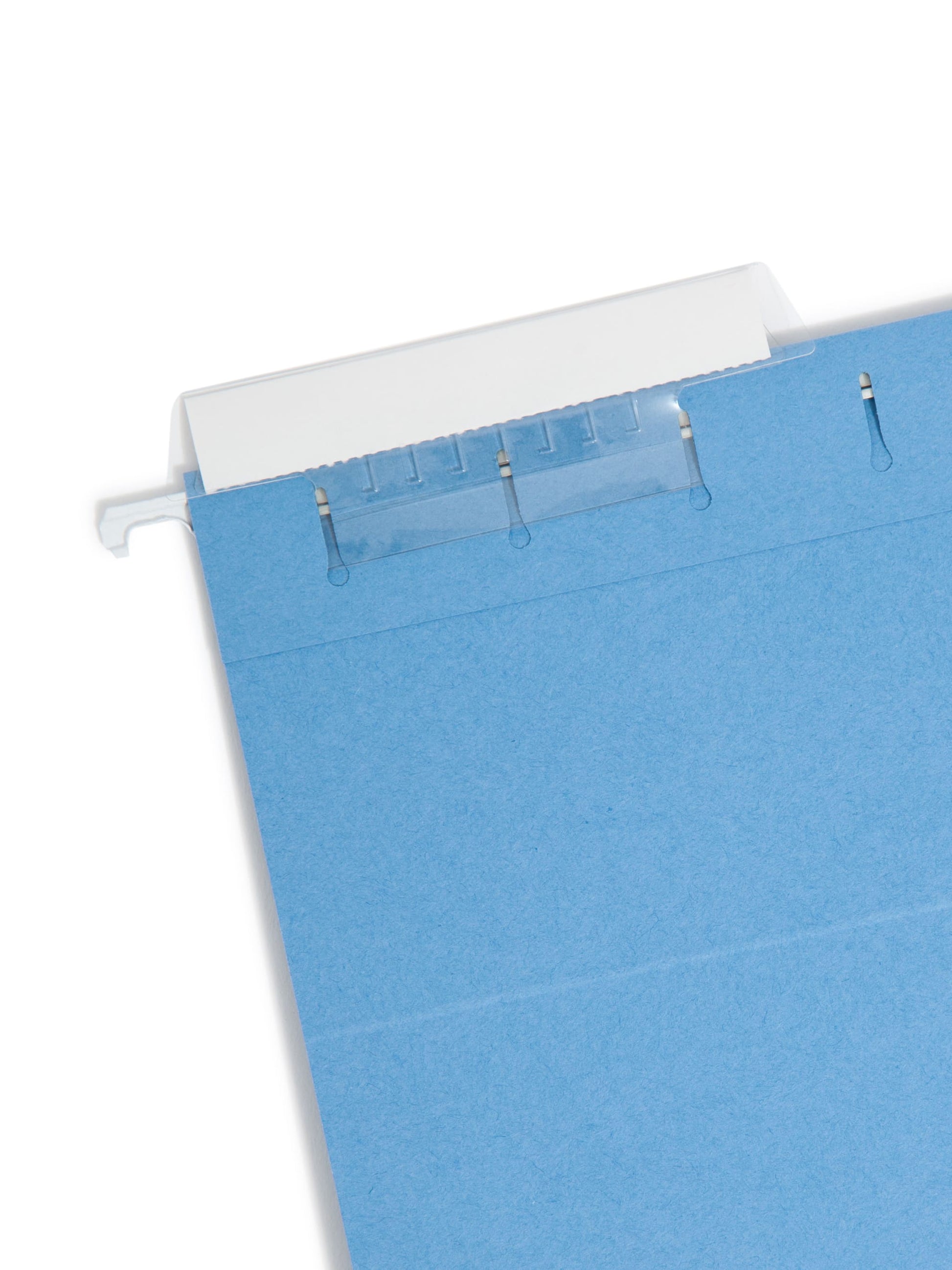 Standard Hanging File Folders with 1/3-Cut Tabs, Blue Color, Letter Size, Set of 25, 086486640213