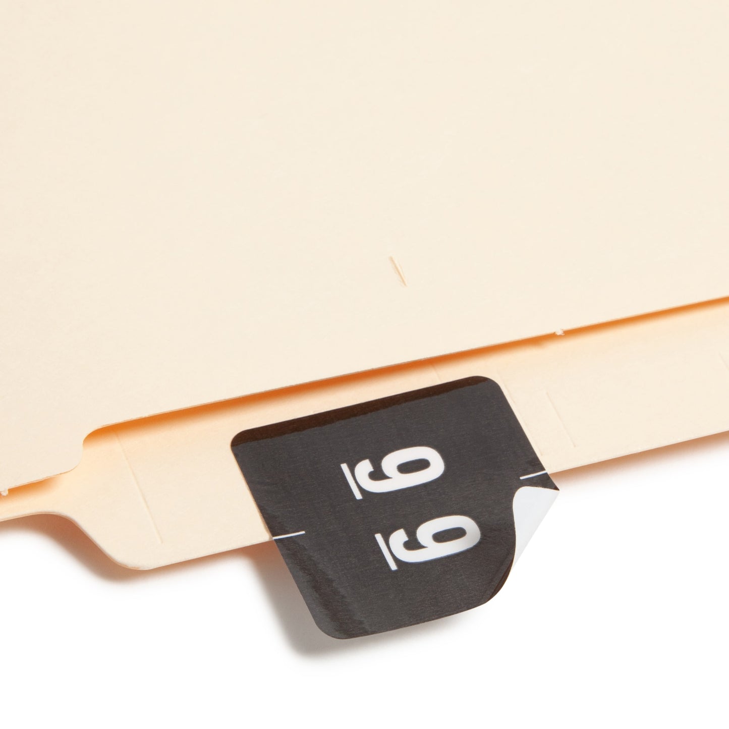 DCC Color-Coded Numeric Labels - Rolls, Black Color, 1-1/2" X 1-1/2" Size, Set of 250, 086486674294