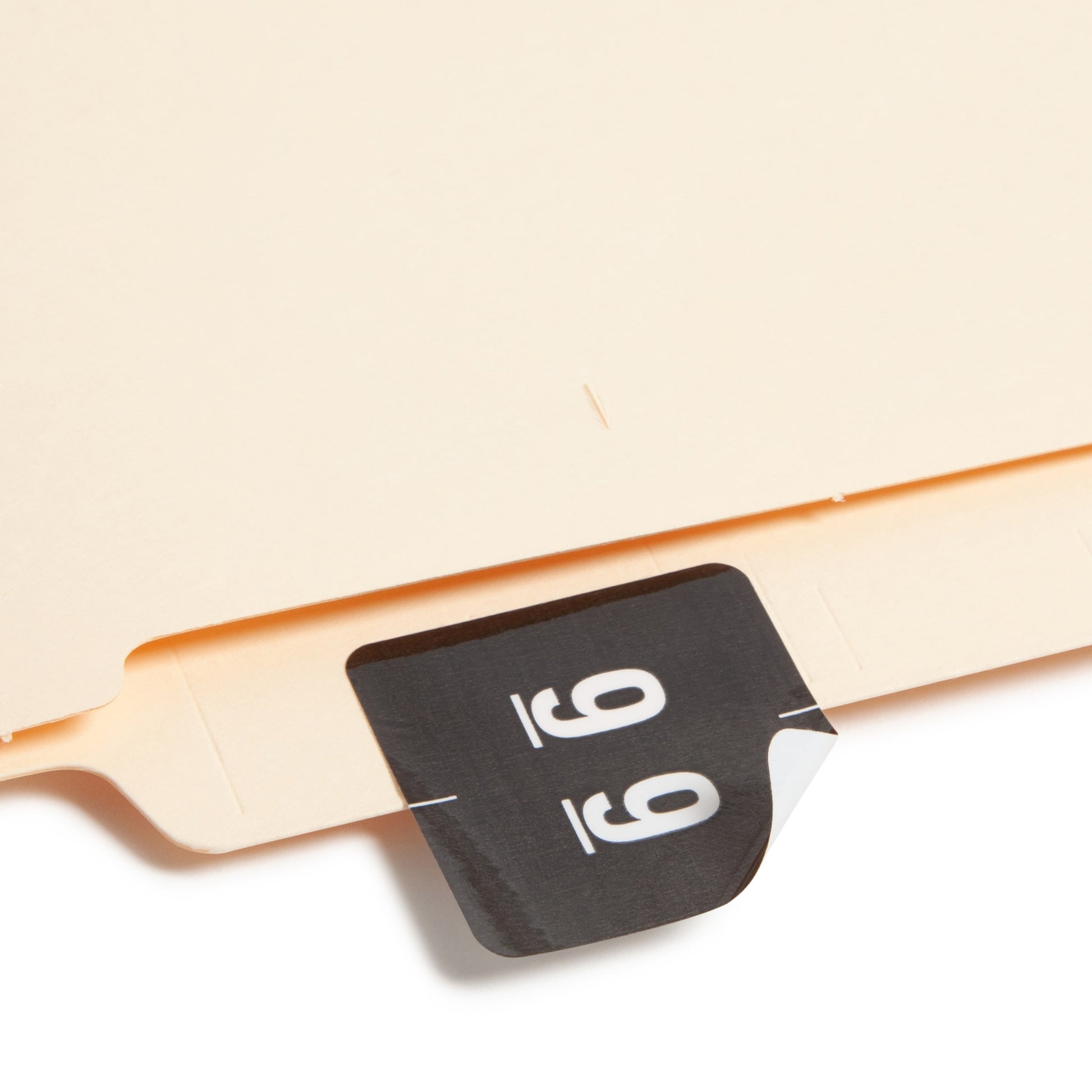 DCC Color-Coded Numeric Labels - Rolls, Black Color, 1-1/2" X 1-1/2" Size, Set of 250, 086486674294