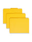 SafeSHIELD® Pressboard Classification File Folders, 1 Divider, 2 inch Expansion, Yellow Color, Letter Size, 