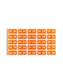 ETS Color-Coded Year Labels - Sheets, Orange Color, 1" X 1/2" Size, Set of 250, 086486679244