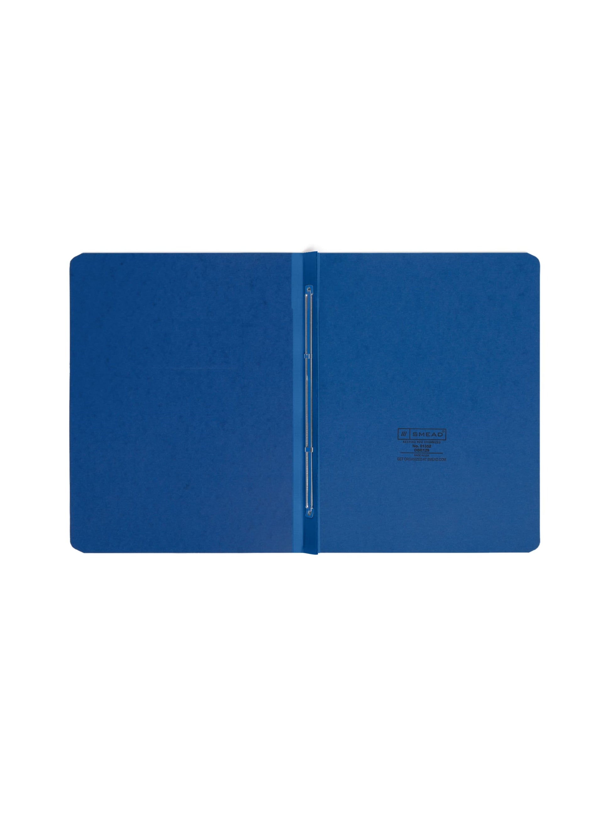 Premium Pressboard Report Covers, 8 1/2-inch Metal Prong Side Fastener with Compressor, 3-inch Expansion, Dark Blue Color, Letter Size, Set of 1, 086486813525