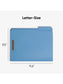 Reinforced Tab Fastener File Folders, 1/3-Cut Tab, 2 FastenersReinforced Tab Fastener File Folders, 1/3 Cut, Blue, Letter, Blue, Letter Size, Set of 50, 086486120401