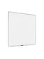 Metal Frame Melamine Dry Erase Board, Silver, White, 35" x 35", 3 x 3, White, 35" X 35" Size, Set of 1, 817894028894