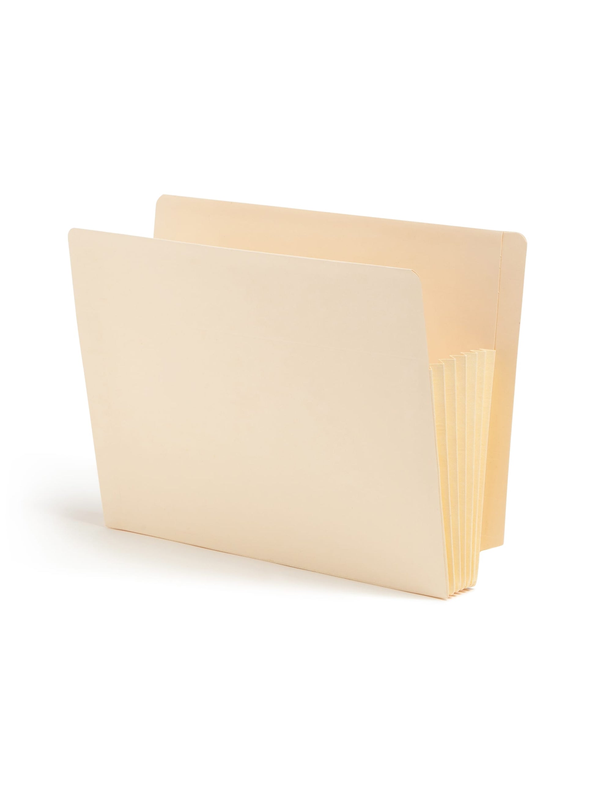 TUFF® Extra-Wide Reinforced End Tab File Pockets, Straight-Cut Tab, 5-1/4 inch Expansion, Manila Color, Letter Size, Set of 10, 30086486751606