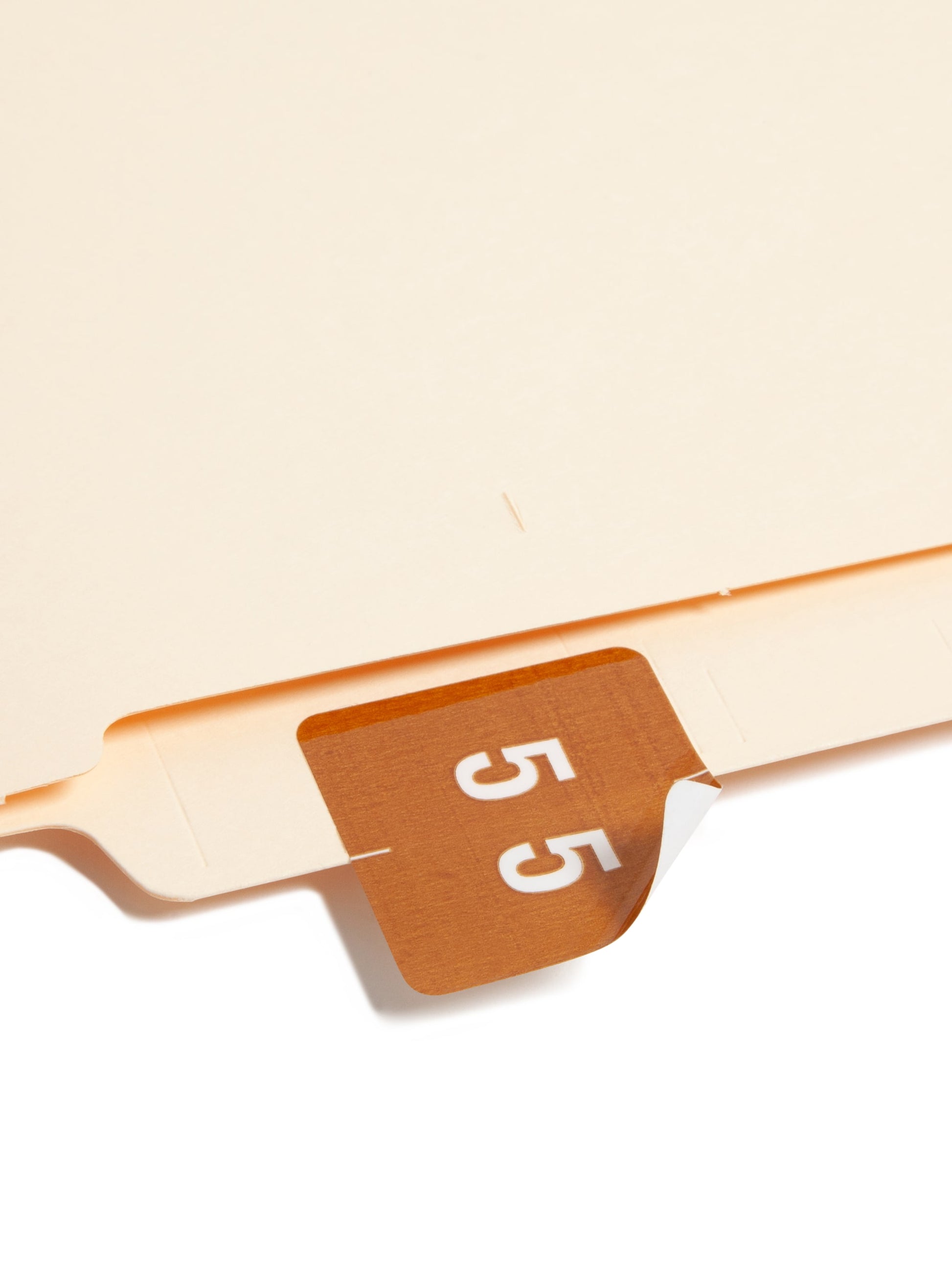 DCC Color-Coded Numeric Labels - Rolls, Brown Color, 1-1/2" X 1-1/2" Size, Set of 250, 086486674256