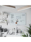 Frameless Glass Magnetic Dry Erase Board, White, 47" x 35", 4 x 3, White, 47" X 35" Size, Set of 1, 817894022991