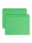 Reinforced Tab File Folders, Straight-Cut Tab, Green Color, Letter Size, Set of 100, 086486121101