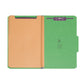 SafeSHIELD® Pressboard Classification File Folders, 3 Dividers, 3 inch Expansion, 2/5-Cut Tab, Green Color, Legal Size, Set of 10, 30086486190979