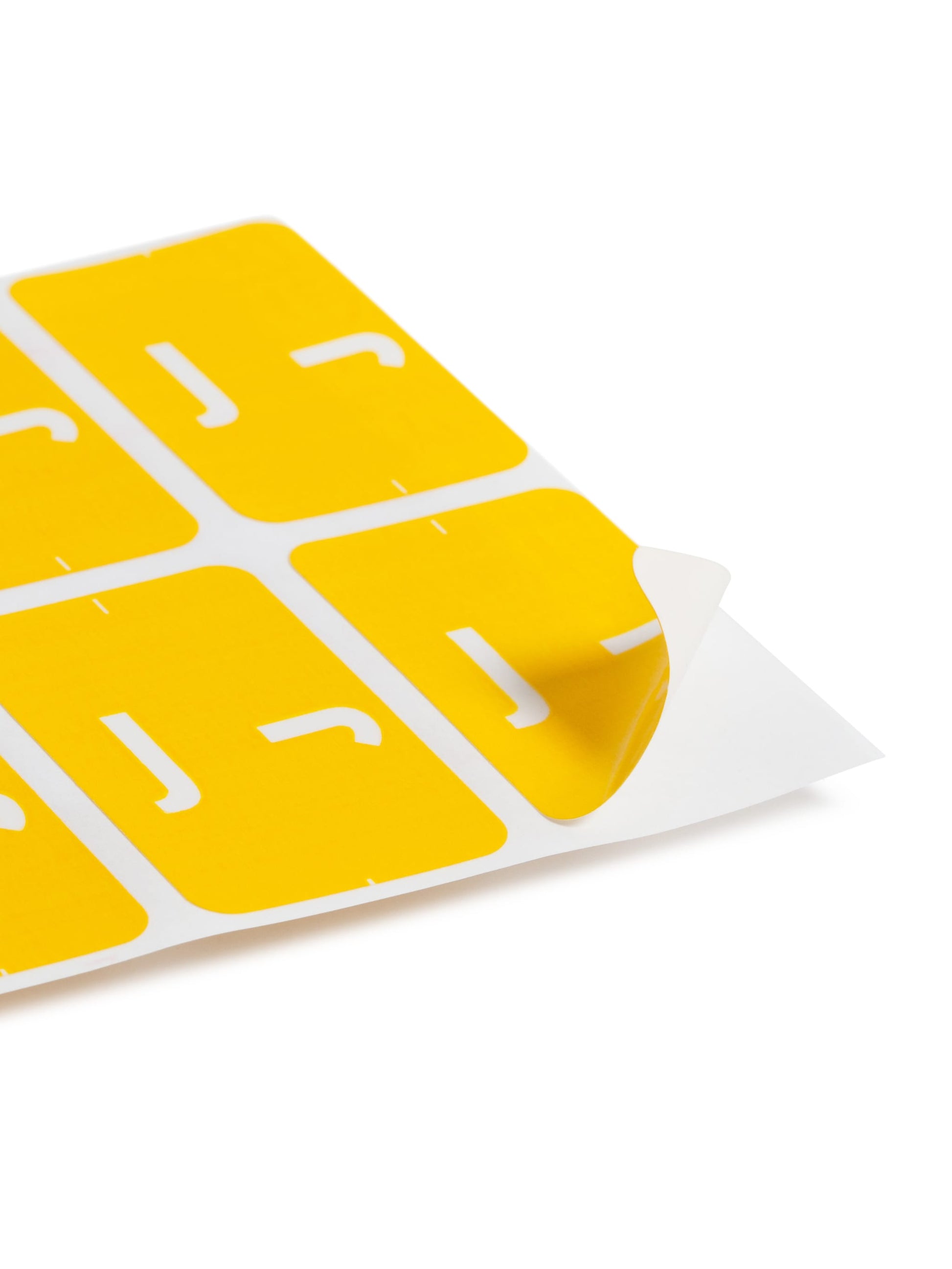 AlphaZ® ACCS Color Coded Alphabetic Labels - Sheets, Yellow Color, 1" X 1-5/8" Size, Set of 100, 086486671804