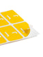 AlphaZ® ACCS Color Coded Alphabetic Labels - Sheets, Yellow Color, 1" X 1-5/8" Size, Set of 100, 086486671804