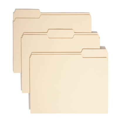 100% Recycled File Folders, Manila Color, Letter Size, Set of 100, 086486103398