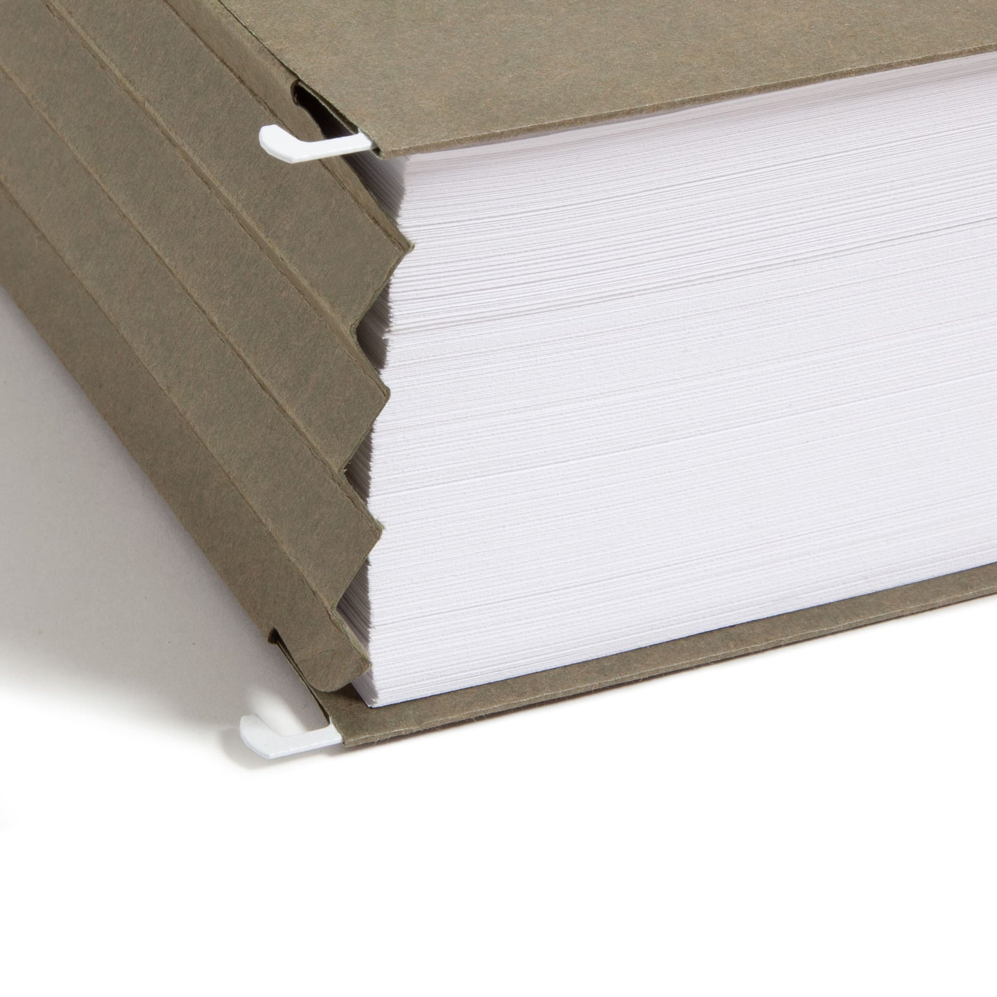 100% Recycled Hanging File Pockets, Standard Green Color, Legal Size, Set of 10, 086486643269