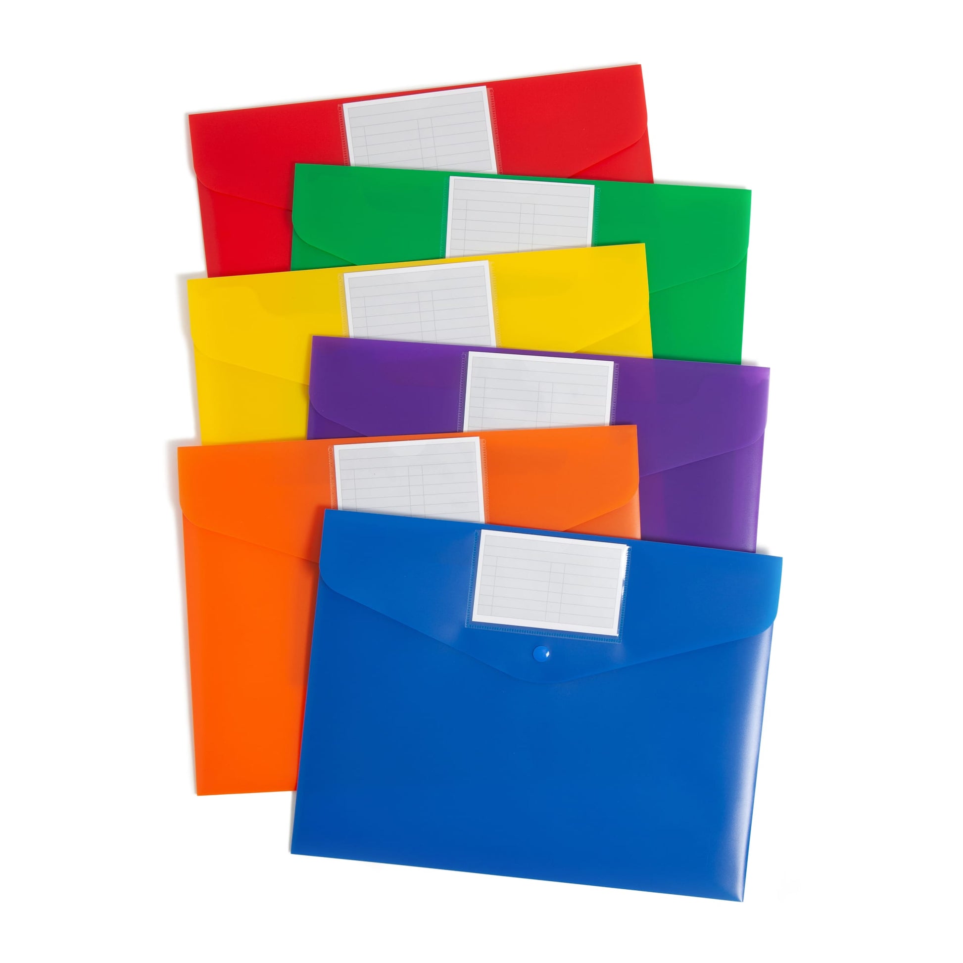 Document Holders, Assorted Colors Color, Letter Size, Set of 6, 086486896870