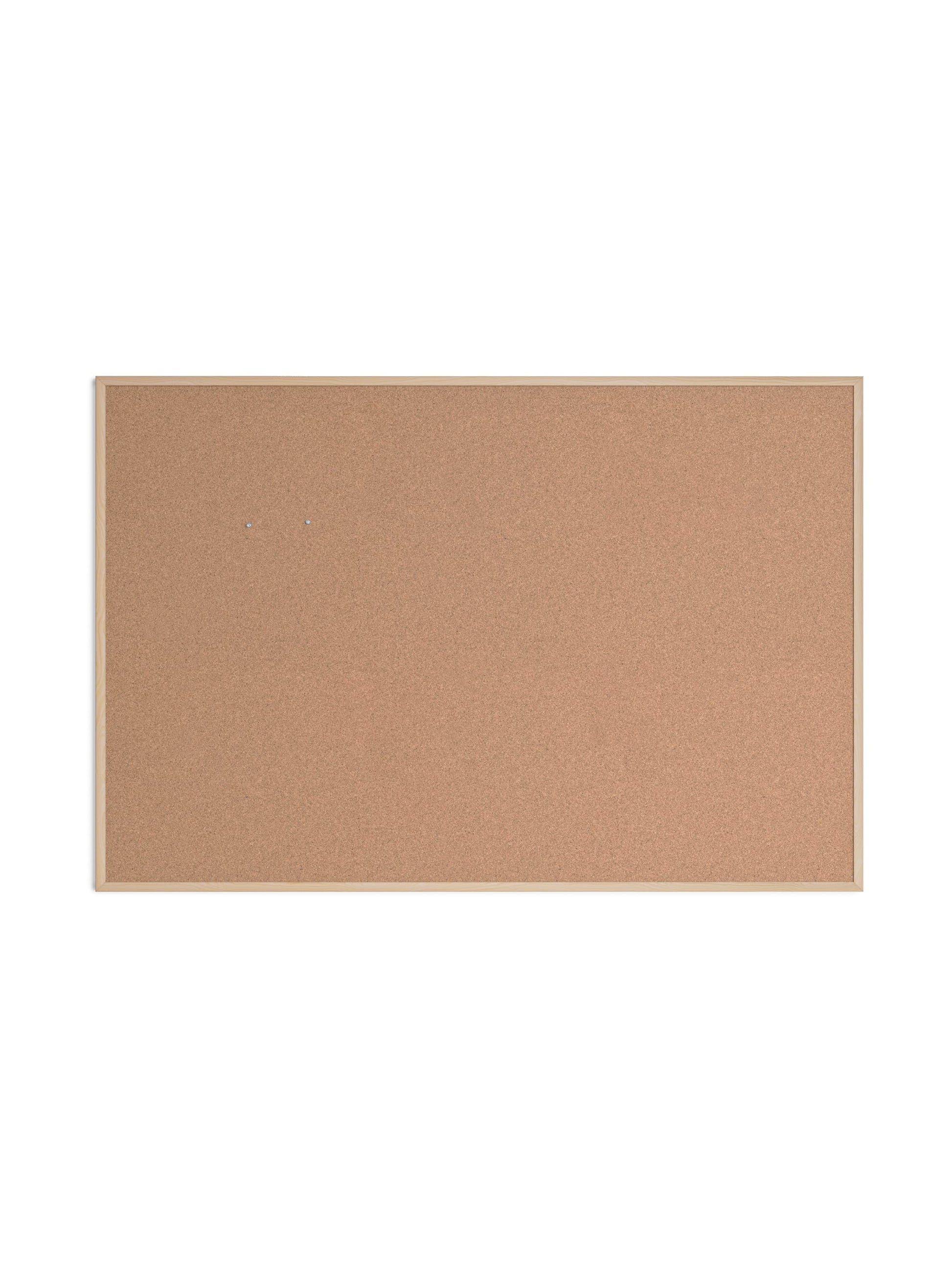 MDF Frame Cork Board, Birch, Brown, 70" x 47", 6 x 4, Brown, 70" X 47" Size, Set of 1, 817894028726