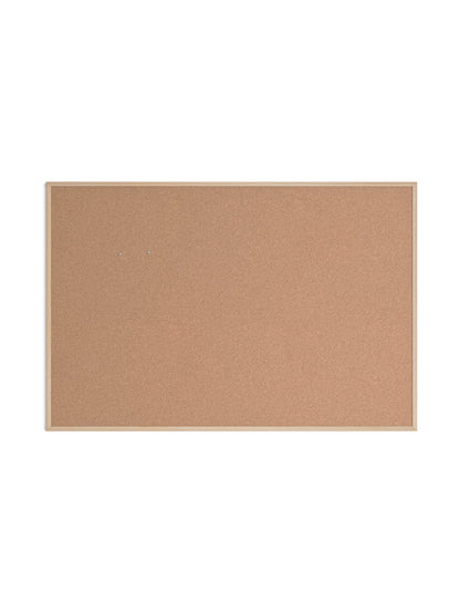 MDF Frame Cork Board, Birch, Brown, 70" x 47", 6 x 4, Brown, 70" X 47" Size, Set of 1, 817894028726