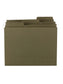 100% Recycled FasTab® Hanging File Folders, Standard Green Color, Letter Size, Set of 20, 086486640374