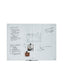 Frameless Glass Magnetic Dry Erase Board, White, 47" x 35", 4 x 3, White, 47" X 35" Size, Set of 1, 817894022991