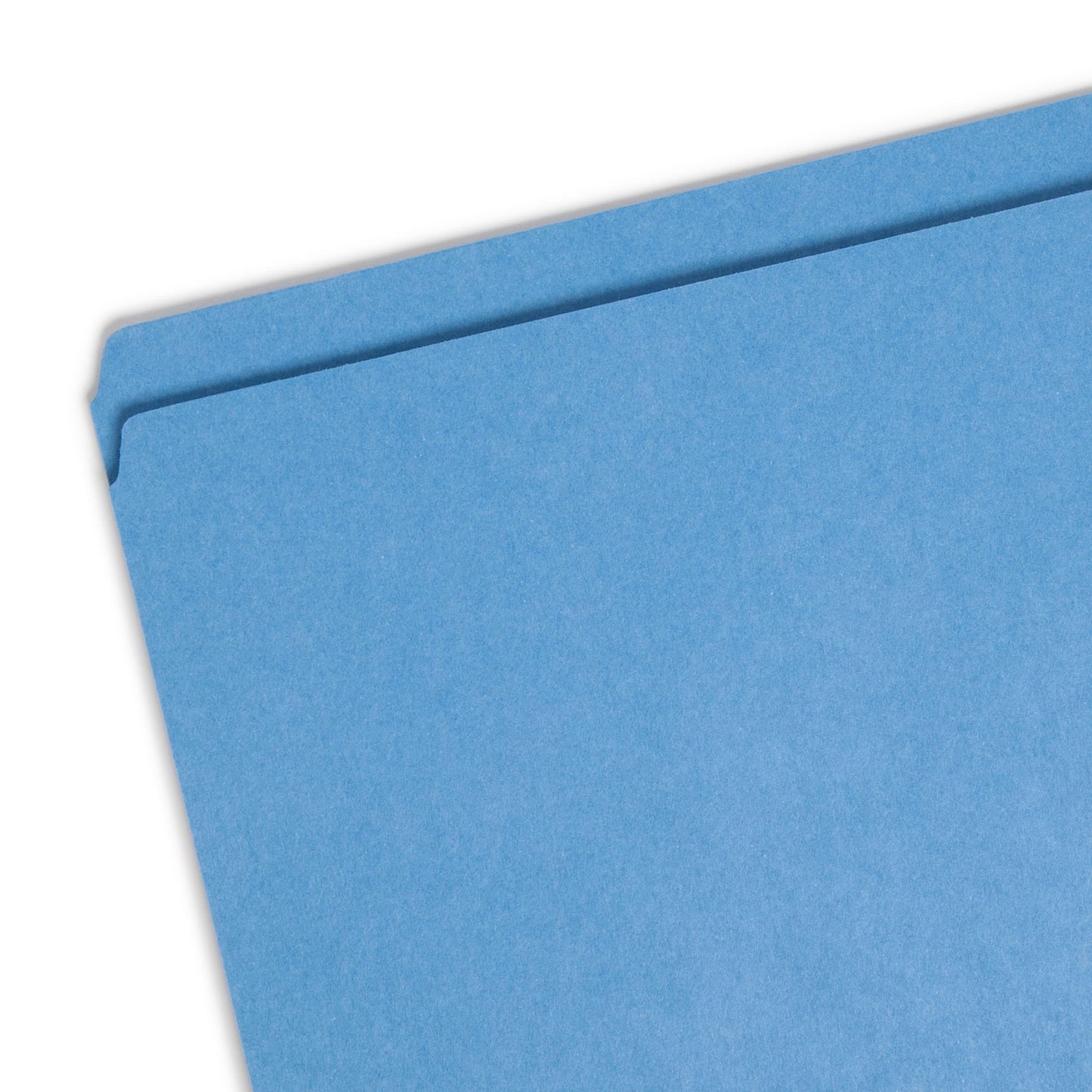 Reinforced Tab File Folders, Straight-Cut Tab, Blue Color, Letter Size, Set of 100, 086486120104