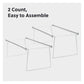 Hanging File Folder Frame, Gray Color, Letter Size, Set of 2, 30086486648708