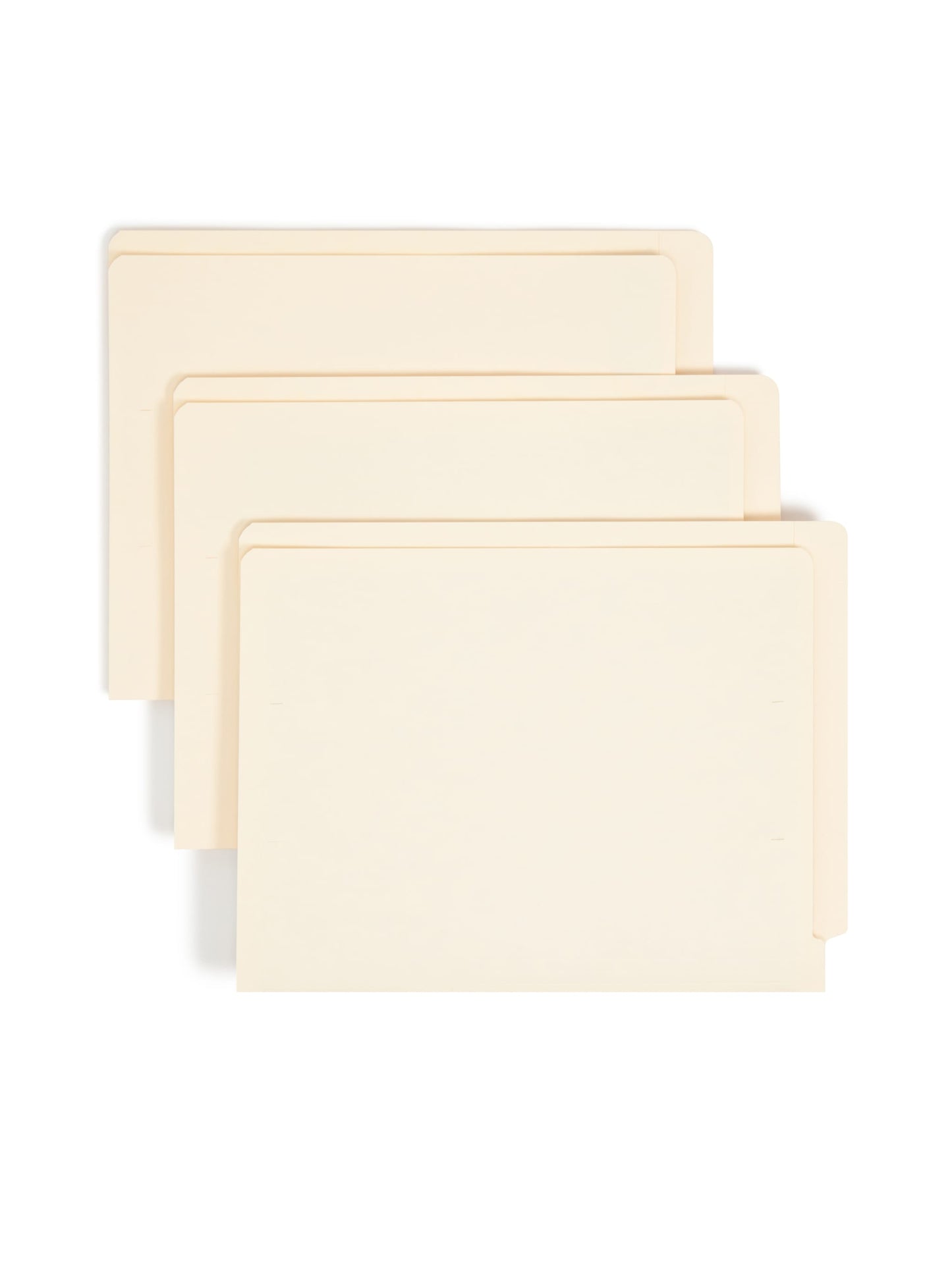 Shelf-Master® Reinforced End Tab File Folders, Straight-Cut Tab, 9 inch Front, Manila Color, Letter Size, Set of 100, 086486241090