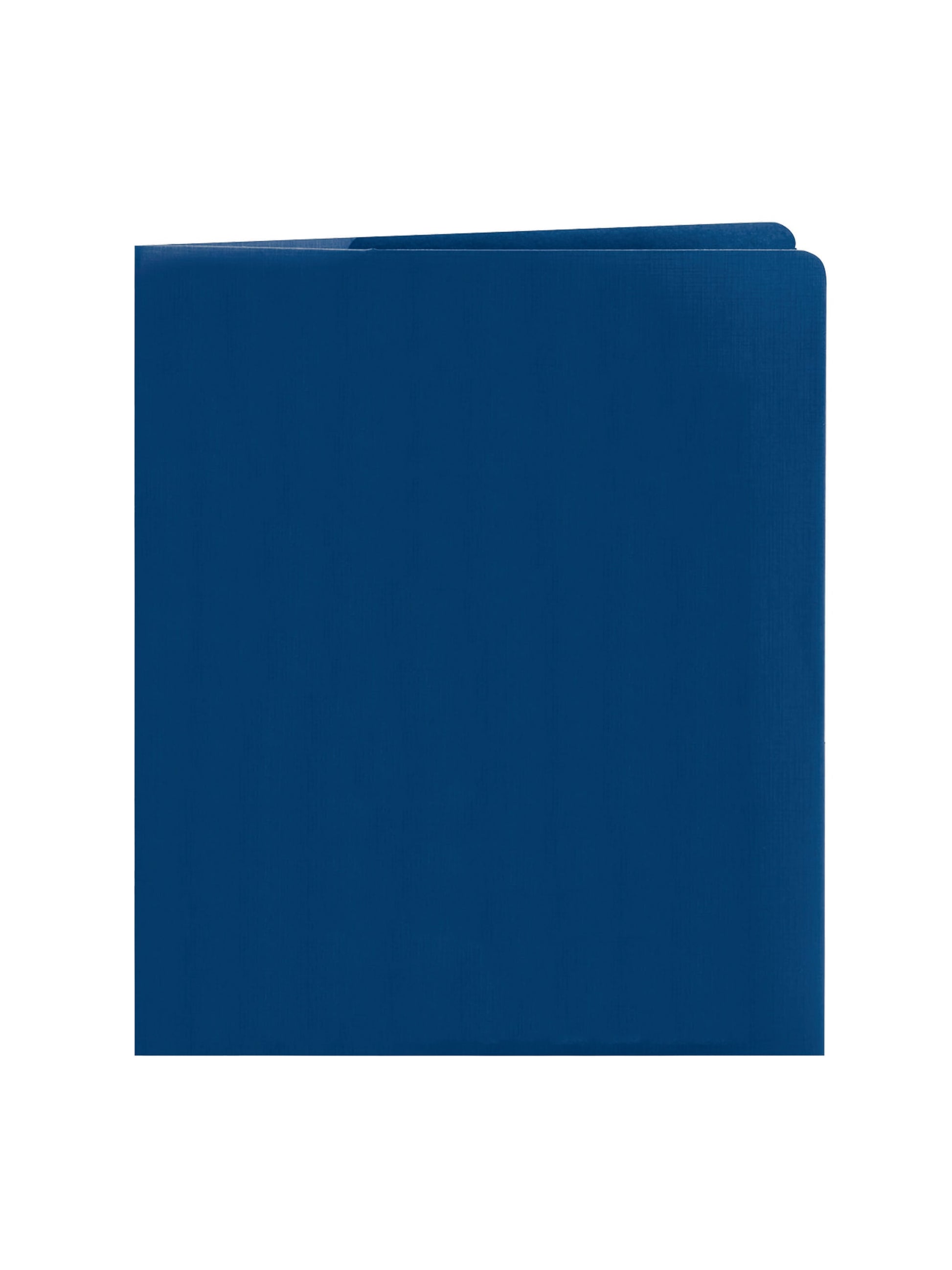 Lockit® Two-Pocket Folders, Dark Blue Color, Letter Size, Set of 25, 30086486879829