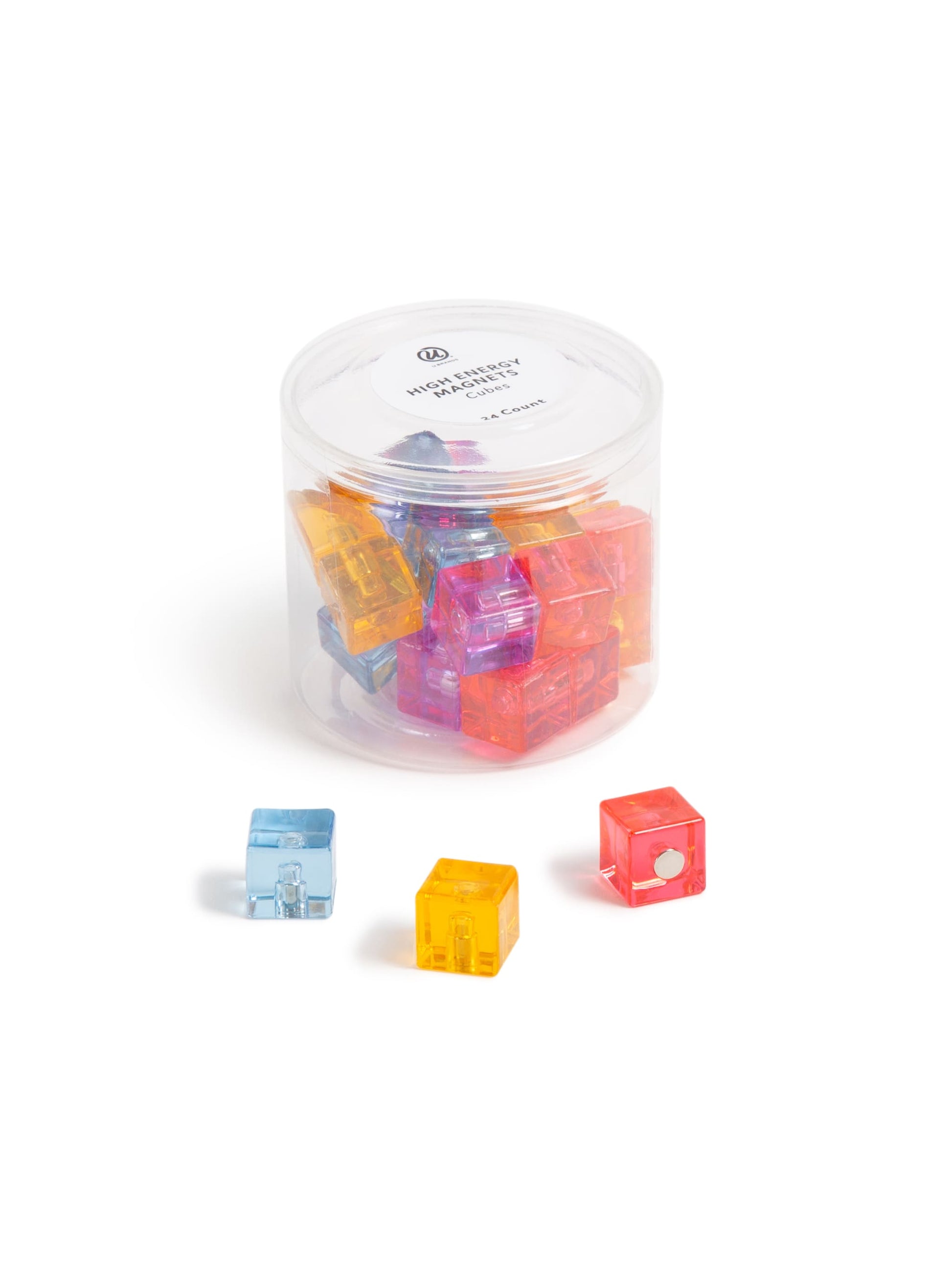 High Energy Magnets, Assorted Colors, Assorted Colors, Set of 24, 843463134352