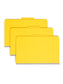 SafeSHIELD® Premium Pressboard Classification File Folders, 2 Dividers, 2 inch Expansion, 2/5-Cut Tab, Yellow Color, Legal Size, Set of 10, 30086486192034