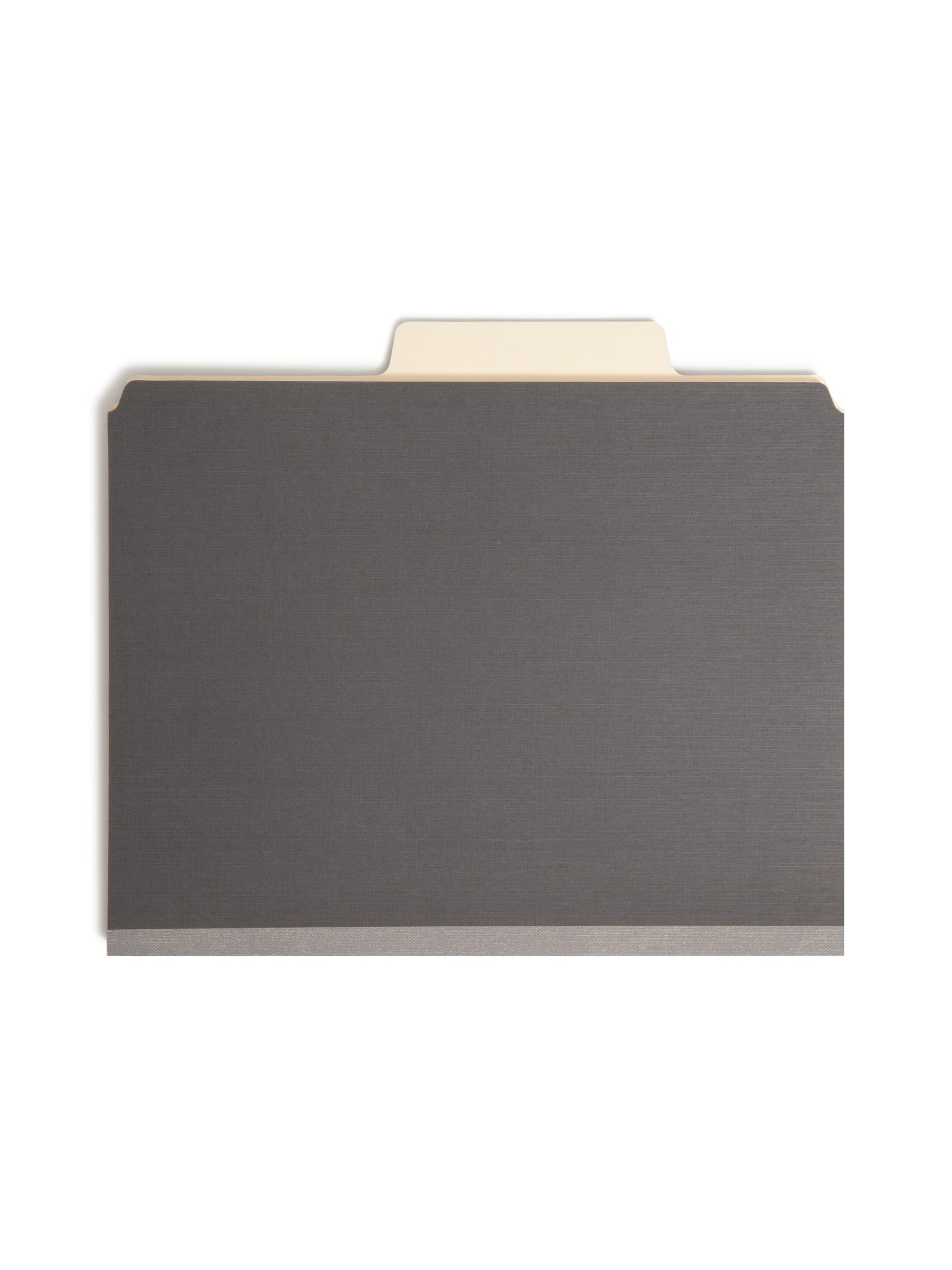 SuperTab® Classification File Folders, Dark Gray Color, Letter Size, Set of 10, 30086486140110