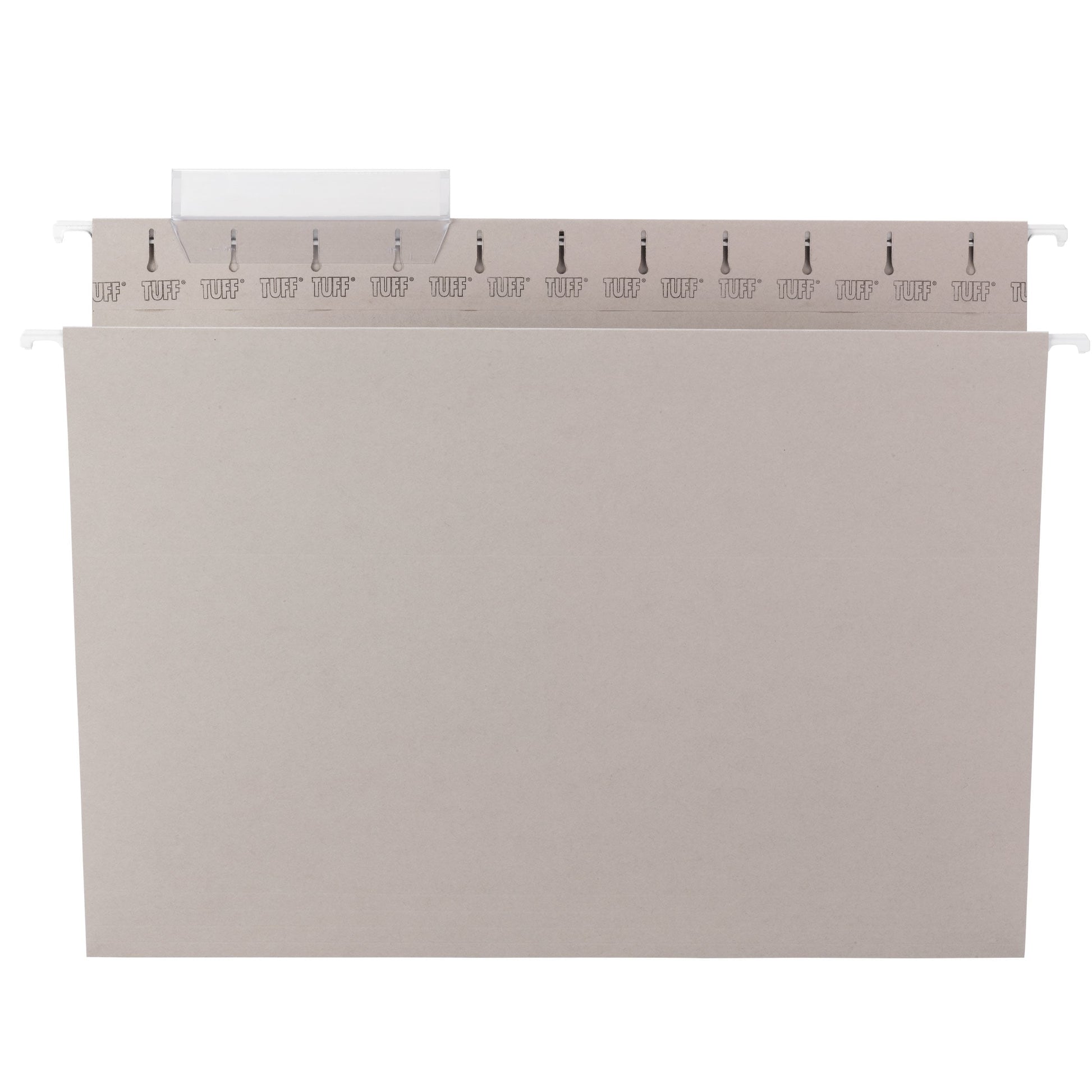 TUFF® Hanging File Folders with Easy Slide® Tabs, Gray Color, Letter Size, Set of 1, 086486640923
