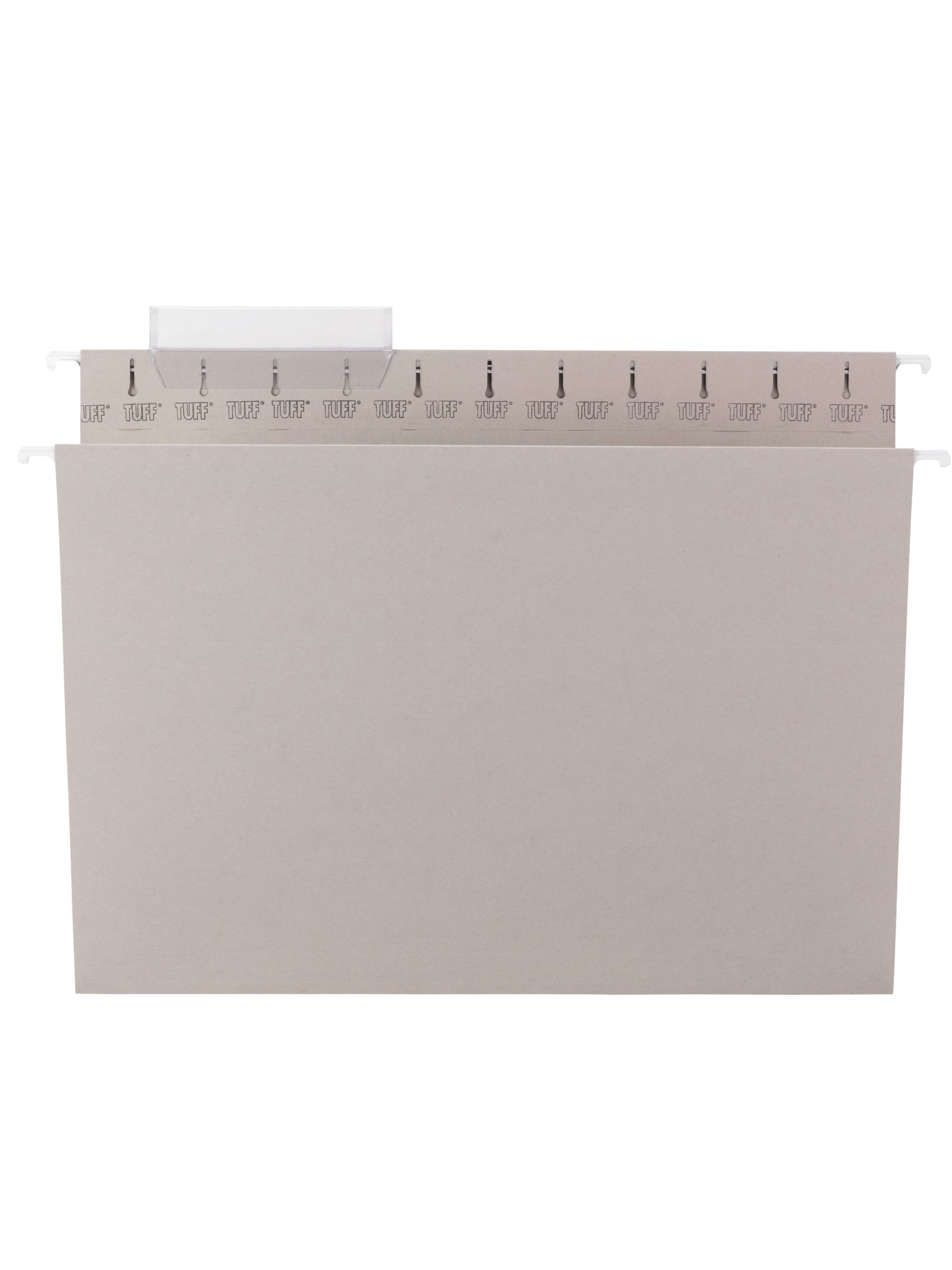 TUFF® Hanging File Folders with Easy Slide® Tabs, Gray Color, Letter Size, 