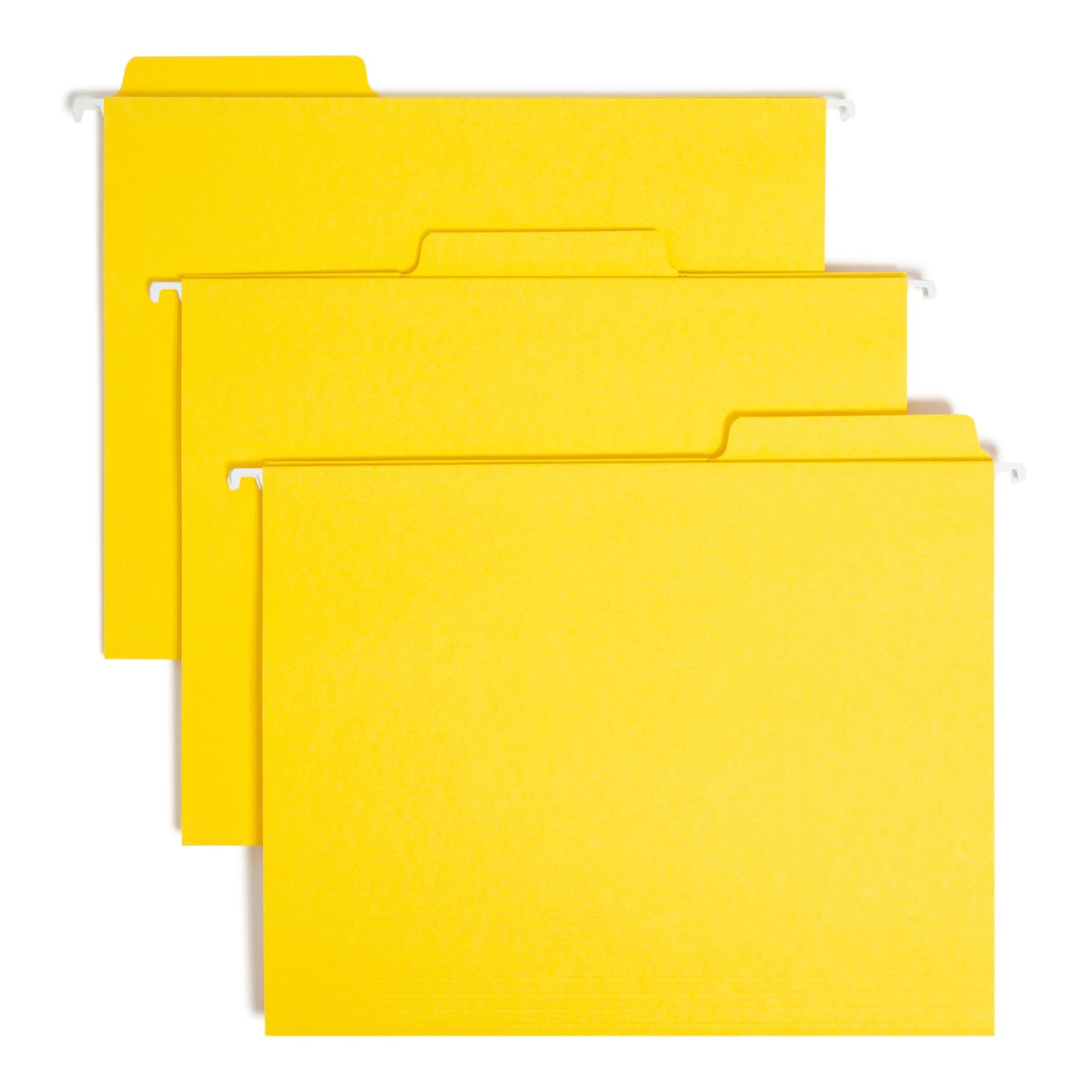 FasTab® Hanging File Folders, 1/3-Cut Tab, Yellow Color, Letter Size, Set of 20, 086486640978