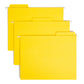 FasTab® Hanging File Folders, 1/3-Cut Tab, Yellow Color, Letter Size, Set of 20, 086486640978