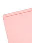 Reinforced Tab File Folders, Straight-Cut Tab, Pink Color, Letter Size, Set of 100, 086486126106